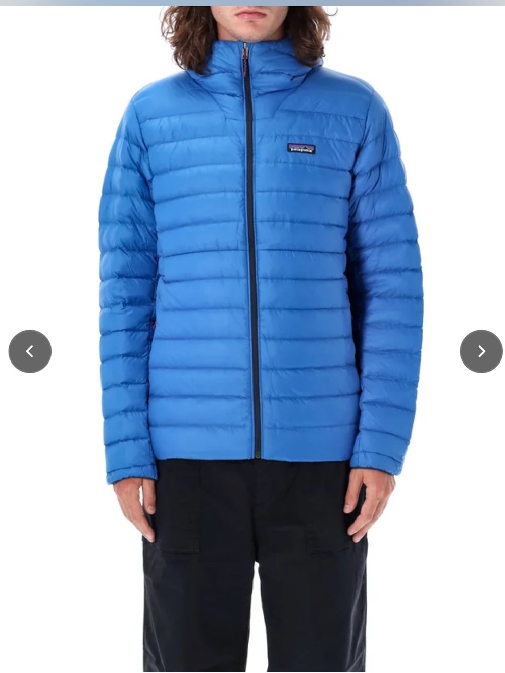 Patagonia Men's Down Sweater Hoody Jacket Endless Blue